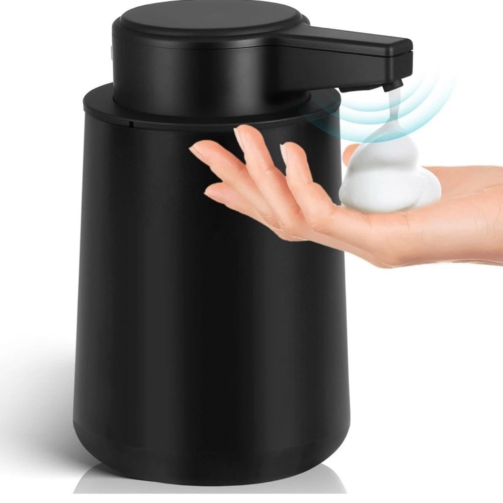 Automatic Soap Dispenser Foam for Bathroom: 9 OZ Touchless Plastic Black Mode